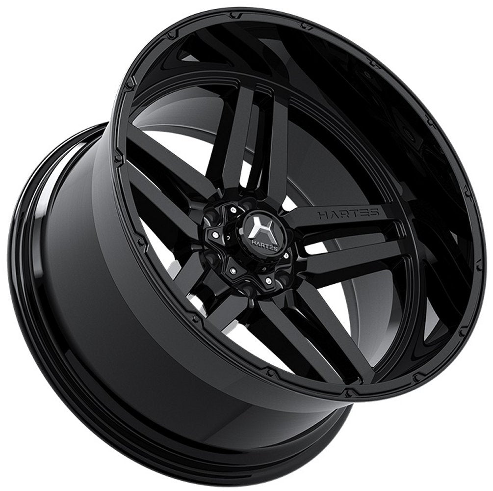20x10 Hartes Metal Off-Road Savage Gloss Black 5x5.5/139.7 -18mm - Flex Offroad