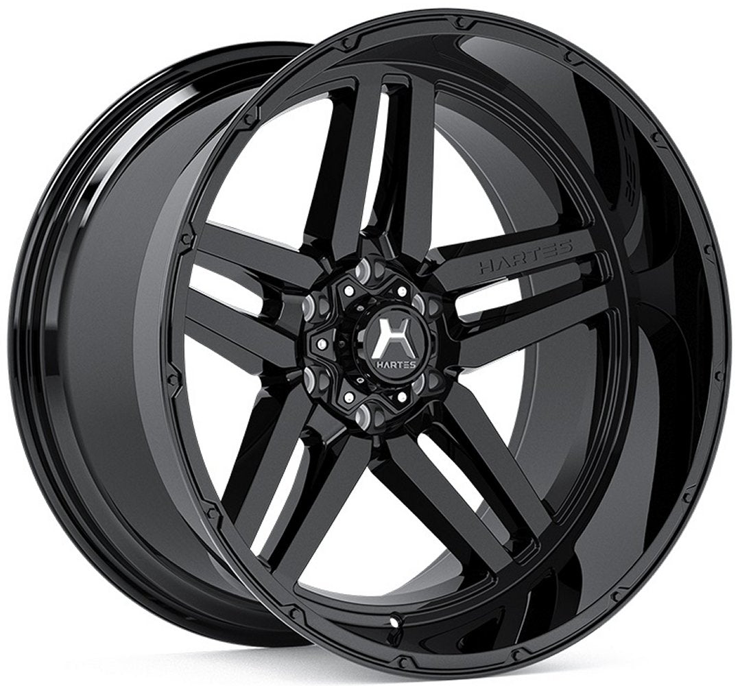 20x10 Hartes Metal Off-Road Savage Gloss Black 5x5.5/139.7 -18mm - Flex Offroad