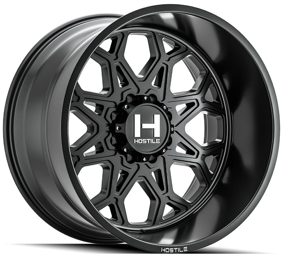 (Special Pricing) 20x10 Hostile H132 Anvil Asphalt (8 Lug) 8x180 -19mm