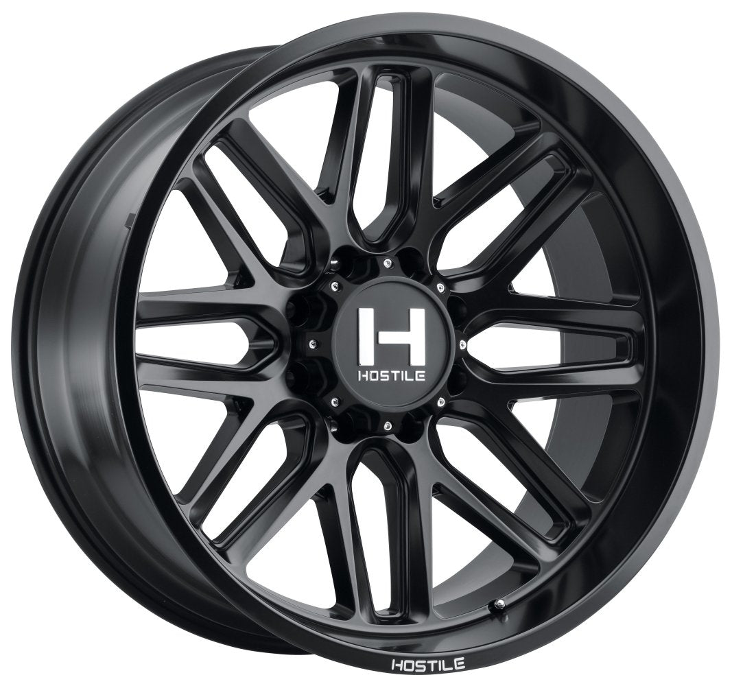 20x10 Hostile H120 Vulcan Asphalt (8 Lug) 8x6.5/165 -19mm