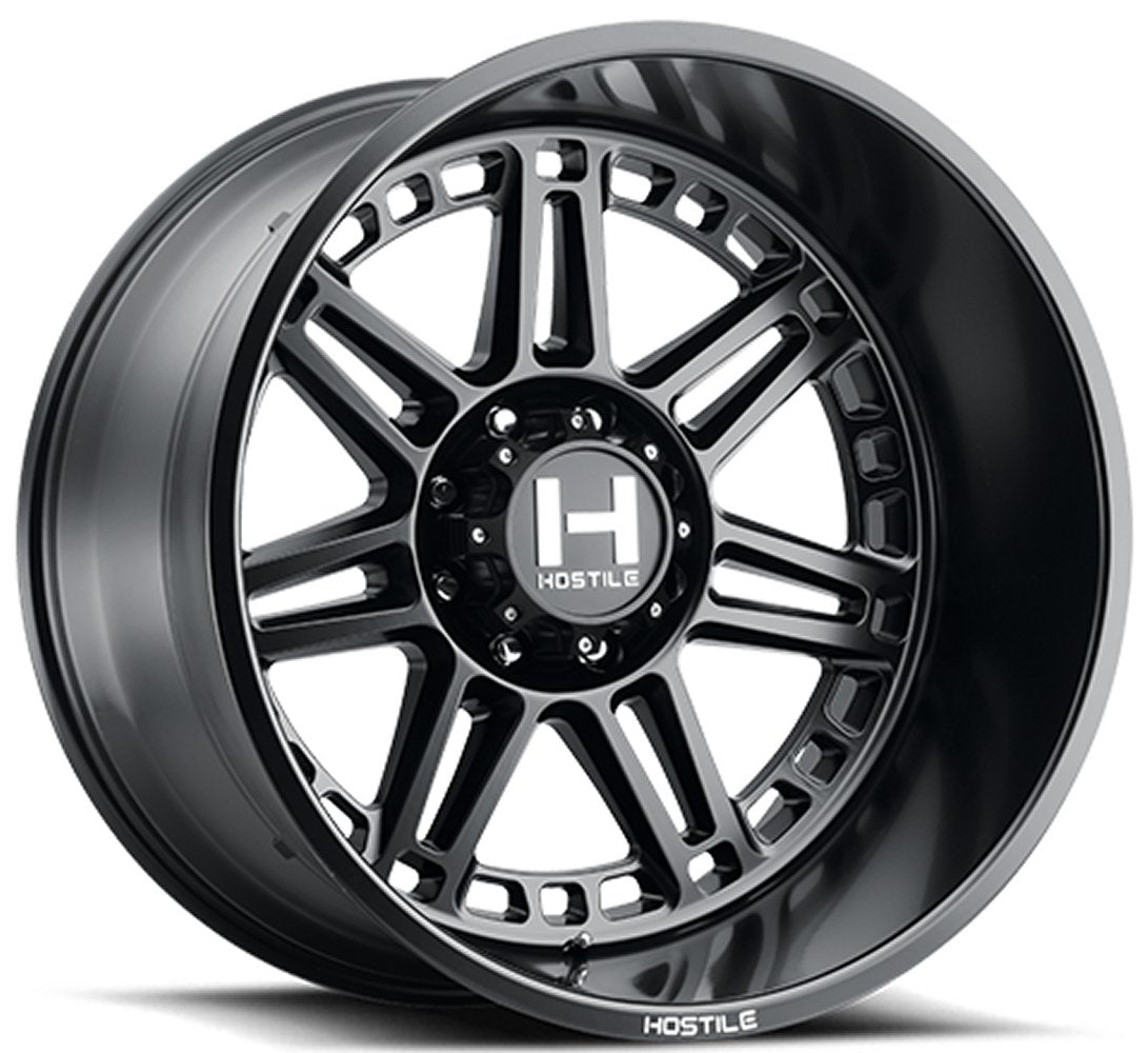 22x12 Hostile H124 Lunatic Asphalt (* May Require Trimming) 8x170 -44mm - Flex Offroad
