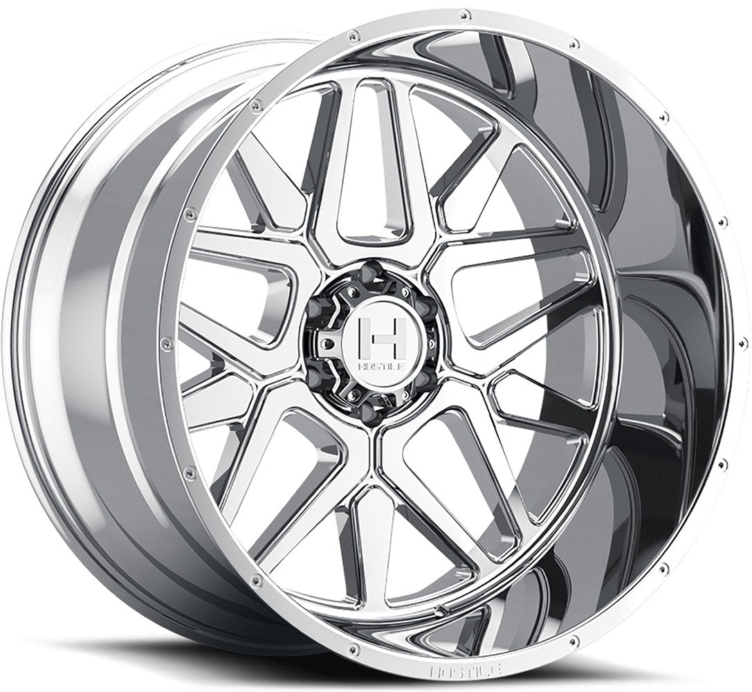 20x12 Hostile H128 Diablo Armor Plated (6 Lug)Â (* May Require Trimming) 6x135 -44mm - Flex Offroad