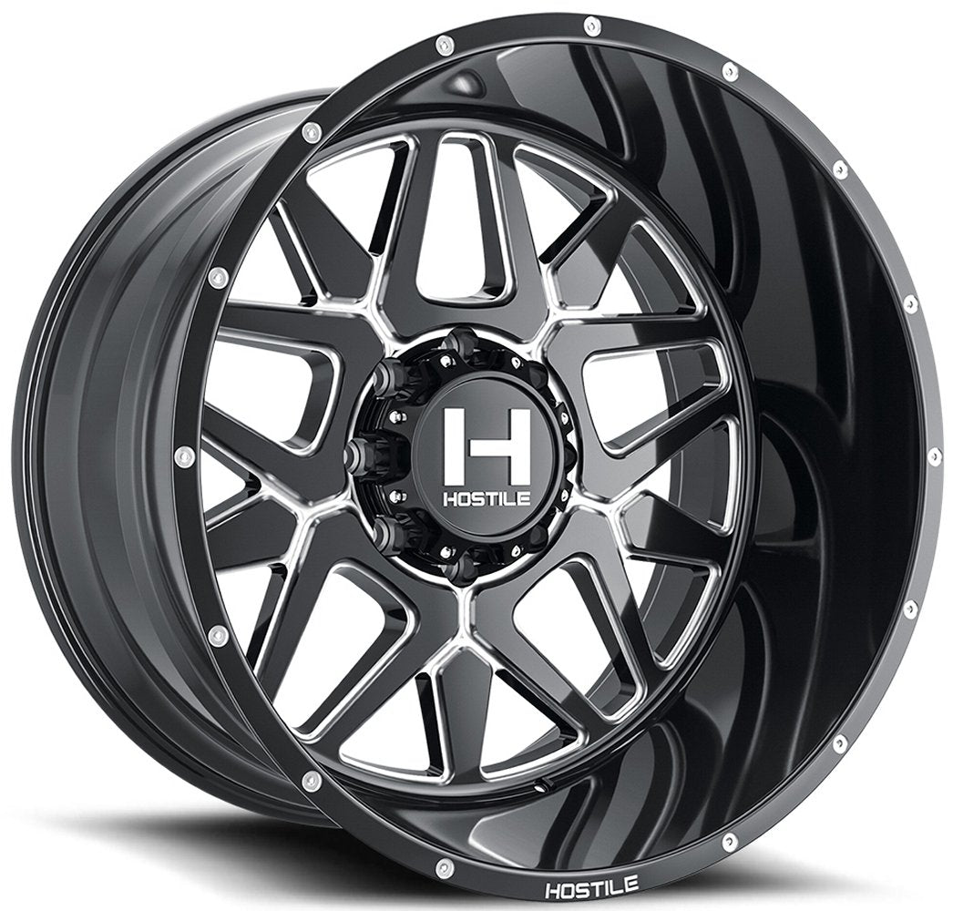 20x12 Hostile H128 Diablo Blade Cut (8 Lug) (* May Require Trimming) 8x6.5/165 -44mm - Flex Offroad