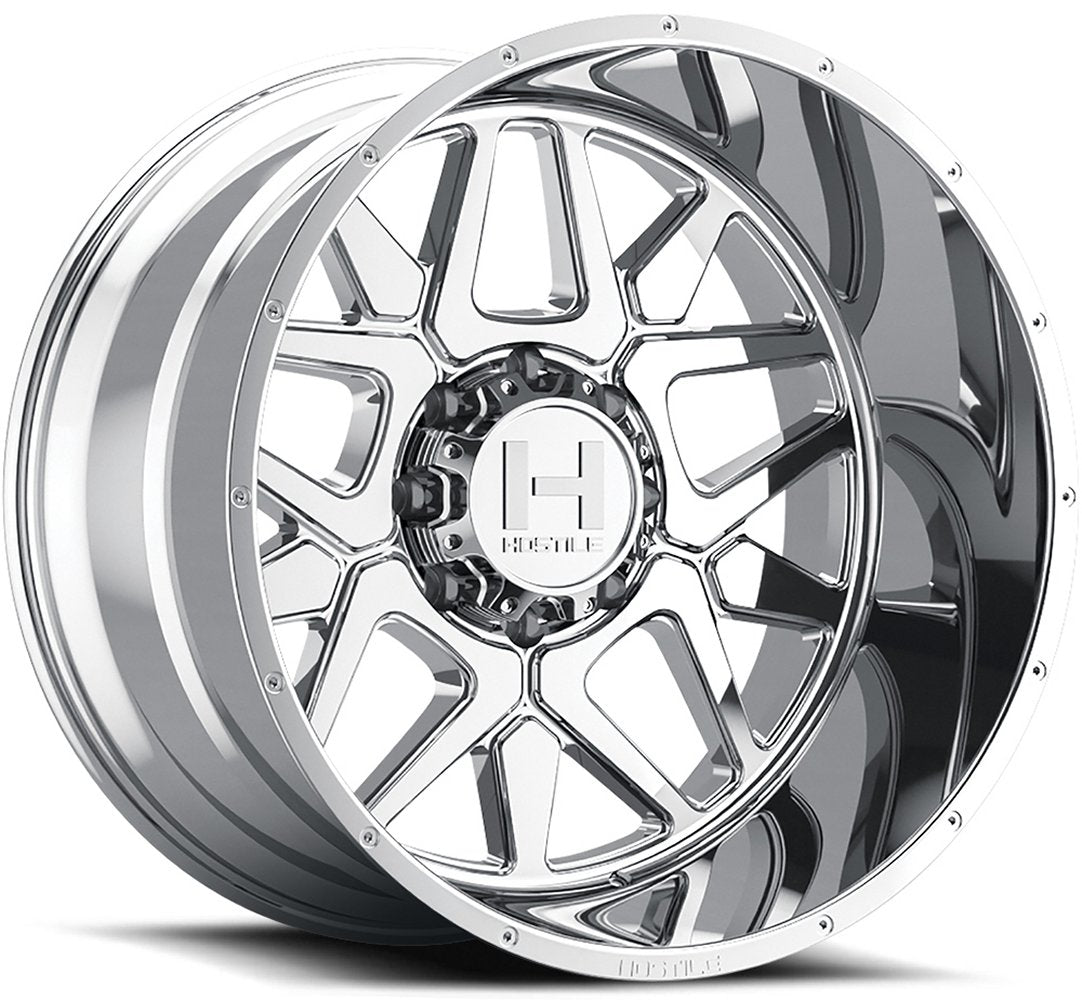 20x10 Hostile H128 Diablo Armor Plated (8 Lug) 8x6.5/165 -19mm - Flex Offroad