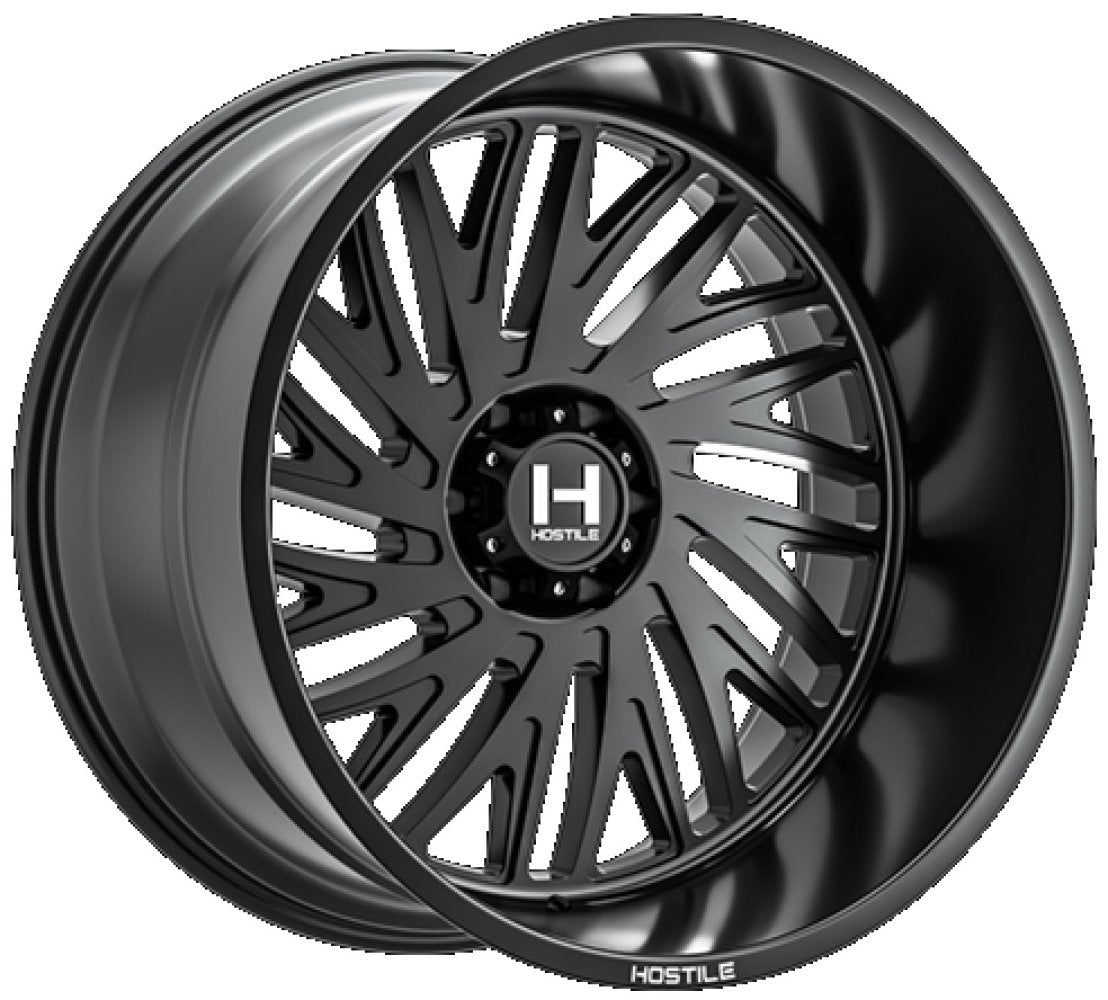 20x12 Hostile H131 Syclone Asphalt (6 Lug) (* May Require Trimming) 6x5.5/139.7 -44mm - Flex Offroad