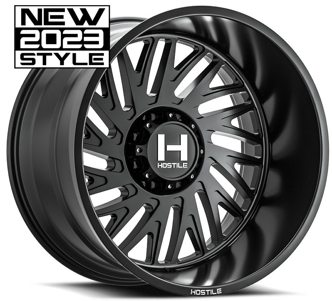 20x10 Hostile H131 Syclone Asphalt (8 Lug) 8x6.5/165 -19mm - Flex Offroad