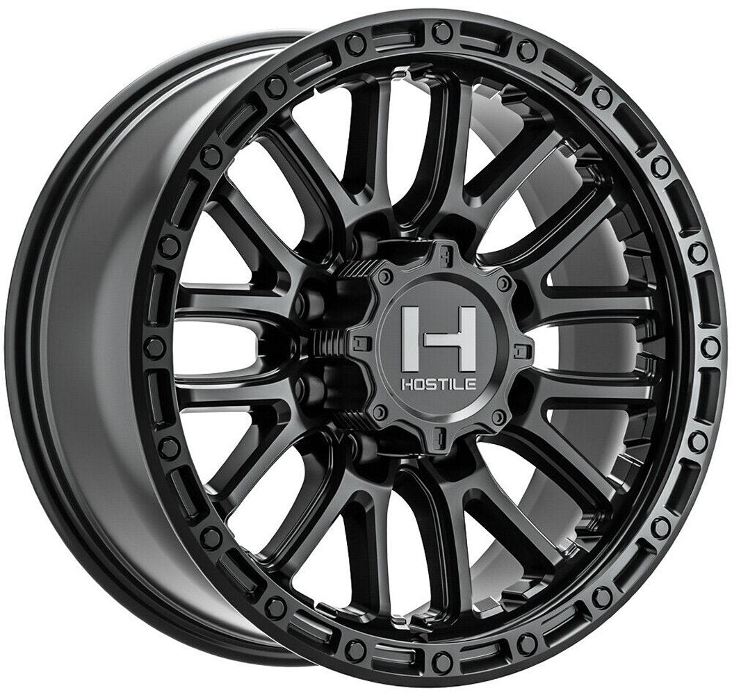 20x9 Hostile H135 Ridgecrest Asphalt (8 Lug) 8x180 1mm - Flex Offroad