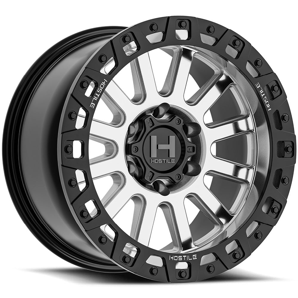 17x9 Hostile H139 Dominator Machined 5x5/127 -12mm