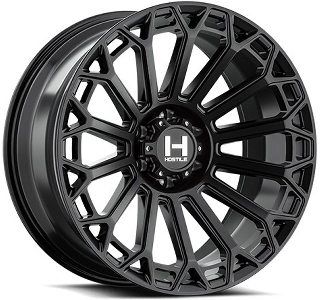 20x12 Hostile H142 Warrior Asphalt (* May Require Trimming) 6x5.5/139.7 -44mm - Flex Offroad