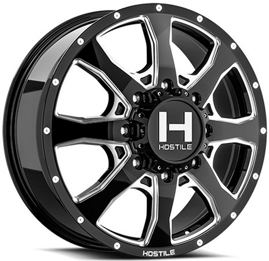 22x8.25 Hostile H402 Kodiak Dually Front Blade Cut 8X200 123MM 142.2 C.B. - Flex Offroad
