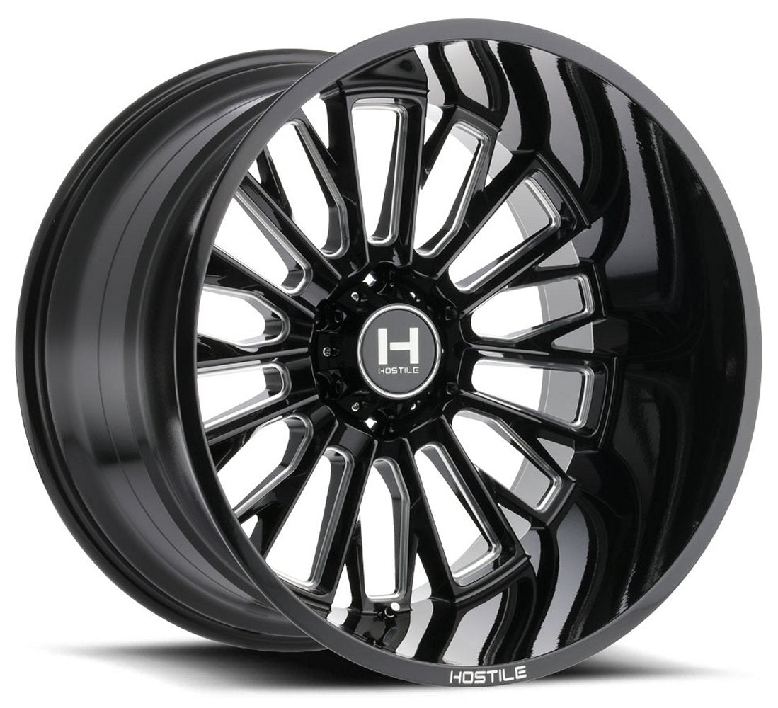20X9 Hostile H114 Fury Blade Cut (6 Lug) 6x5.5/139.7 12mm - Flex Offroad