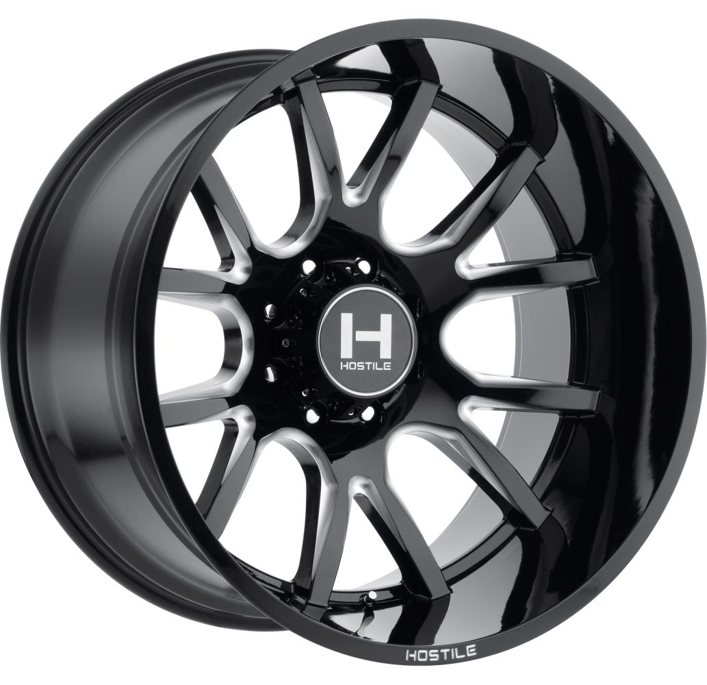 20X12 Hostile H113 Rage Blade Cut (* May Require Trimming) 6x135 -44mm - Flex Offroad