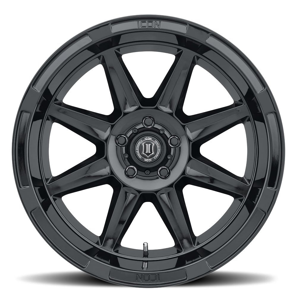 (Special Pricing) 20x10 ICON Bandit Gloss Black 5x5/127 -24mm - Flex Offroad