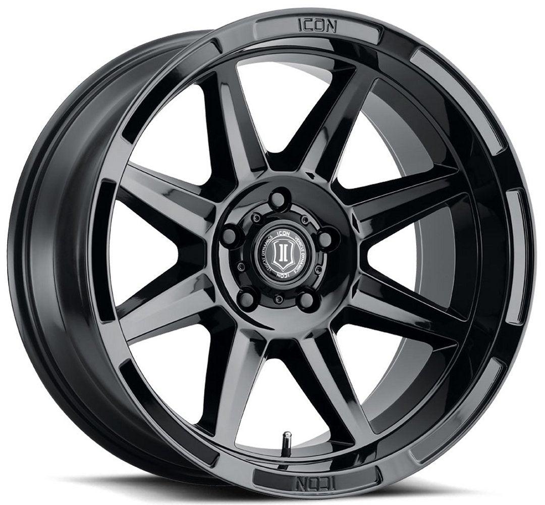 (Special Pricing) 20x10 ICON Bandit Gloss Black 5x5/127 -24mm - Flex Offroad