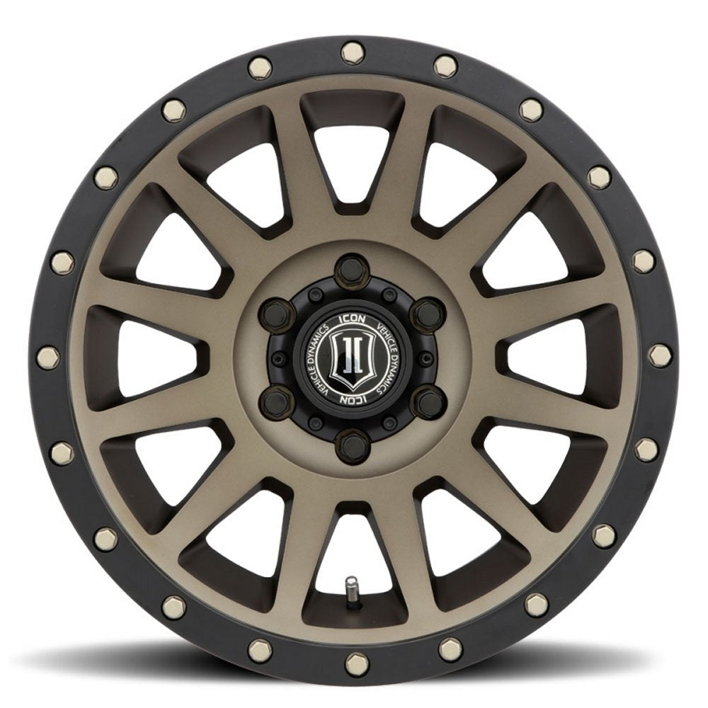 (Special Pricing) 17x8.5 ICON Compression Bronze (6 Lug) 6x5.5/139.7 25mm - Flex Offroad