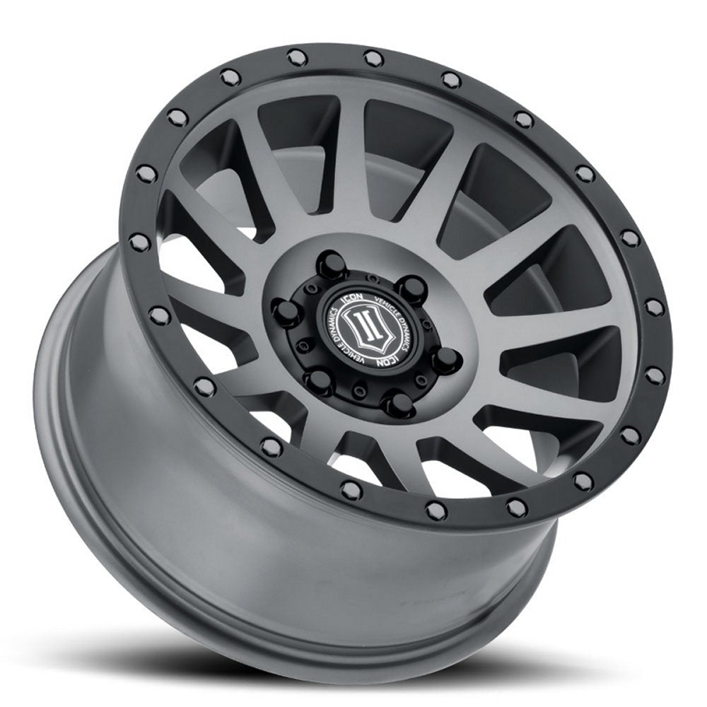 (Special Pricing) 18x9 ICON Compression Titanium (6 Lug) 6x5.5/139.7 0mm - Flex Offroad
