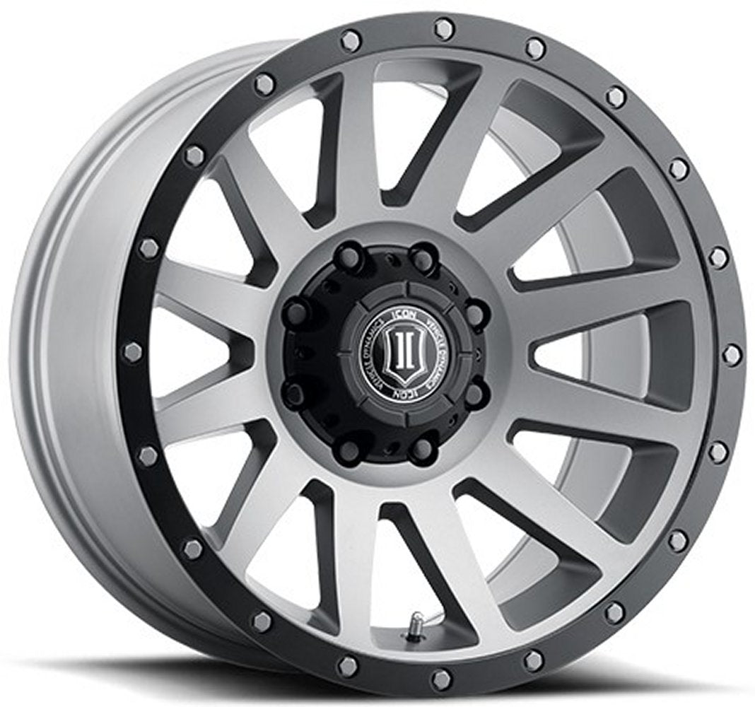 (Special Pricing) 20x10 ICON Compression Titanium (8 Lug) 8x6.5/165 -19mm - Flex Offroad