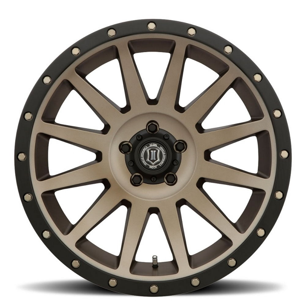 (Special Pricing) 17x8.5 ICON Compression Bronze (5 Lug) 5x150 25mm - Flex Offroad
