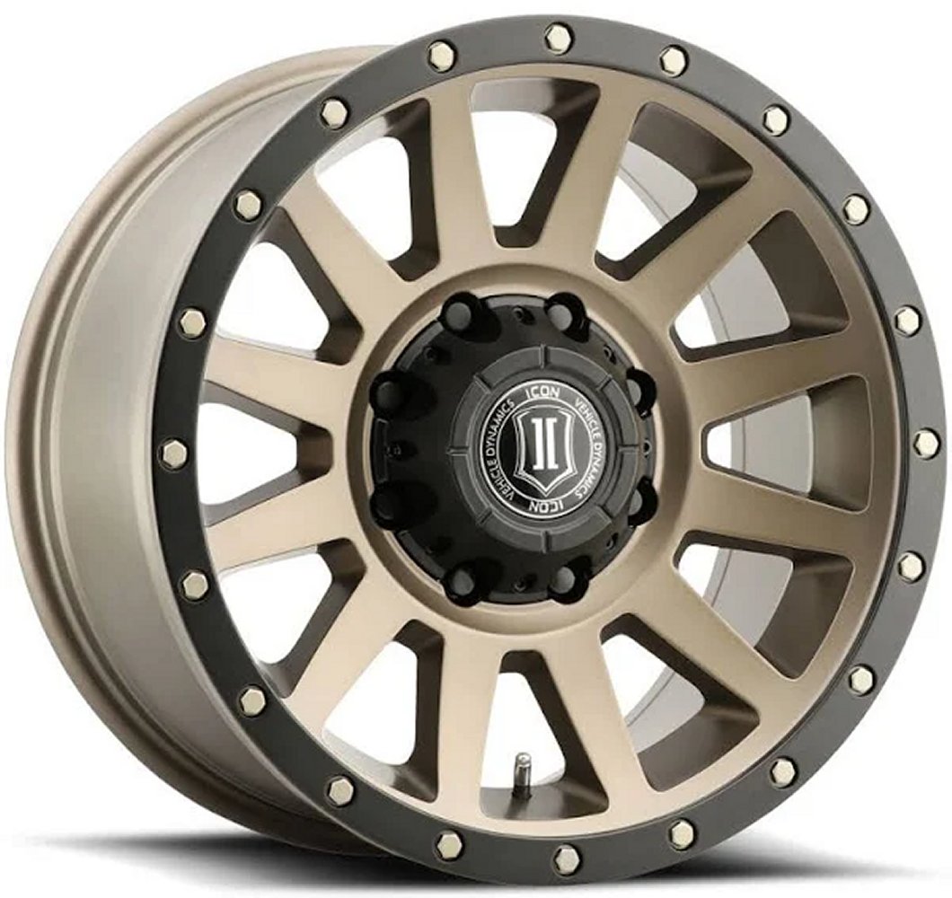 (Special Pricing) 18x9 ICON Compression HD Bronze 8x6.5/165 12mm - Flex Offroad