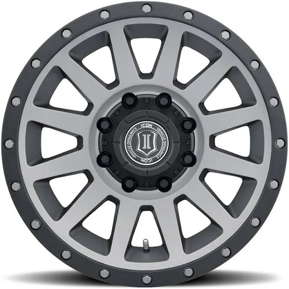 (Special Pricing) 18x9 ICON Compression HD Titanium 8x6.5/165 12mm - Flex Offroad