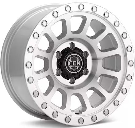 17x8.5 ICON Hulse Silver Machined 5x150 25mm