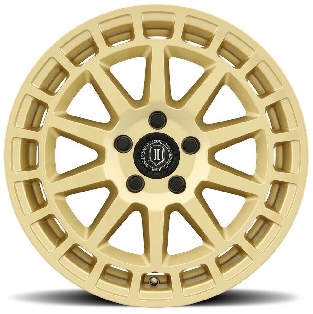 (Special Pricing) 17x8 ICON Journey Gloss Gold 5x100 38mm - Flex Offroad