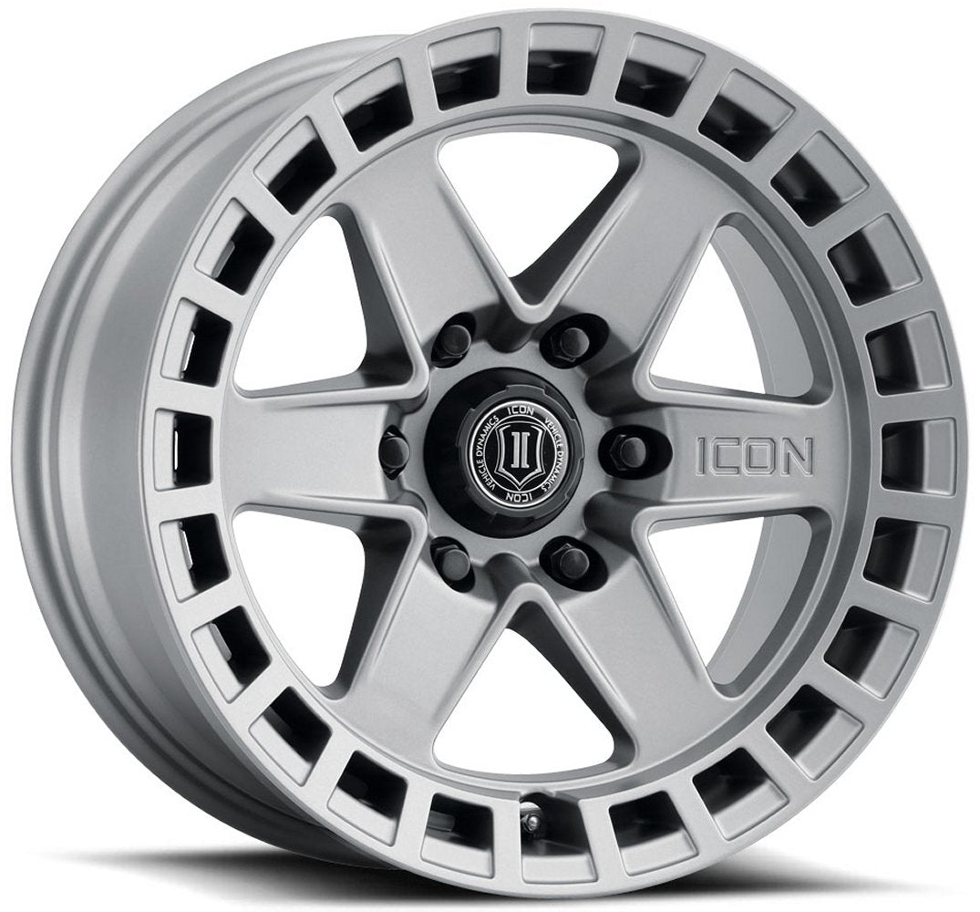 (Special Pricing) 17x8.5 ICON RAIDER Titanium (6 Lug) 6x5.5/139.7 0mm - Flex Offroad
