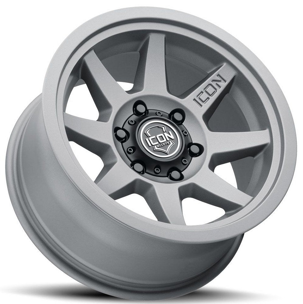 (Special Pricing) 17x8.5 ICON Rebound SLX Charcoal 6x5.5/139.7 25mm - Flex Offroad