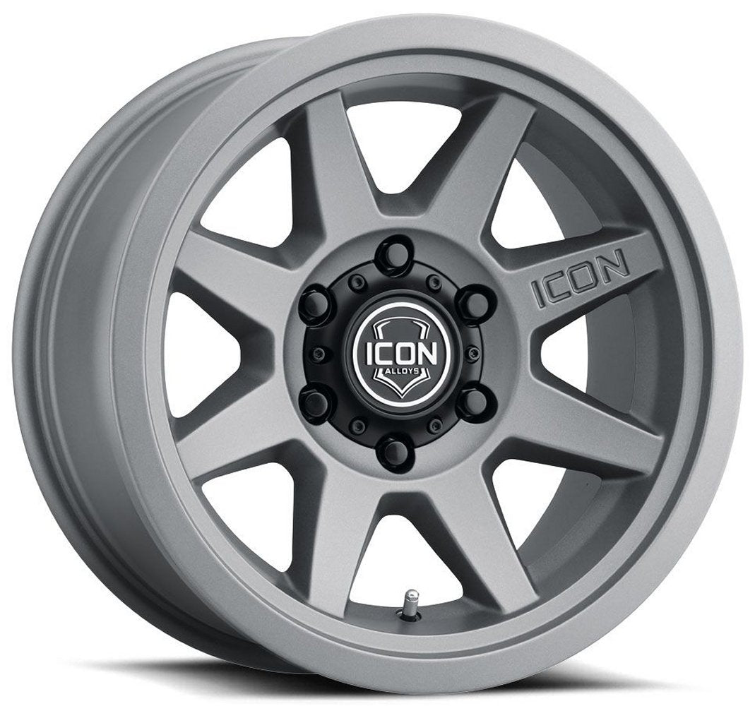 (Special Pricing) 17x8.5 ICON Rebound SLX Charcoal 6x5.5/139.7 25mm - Flex Offroad