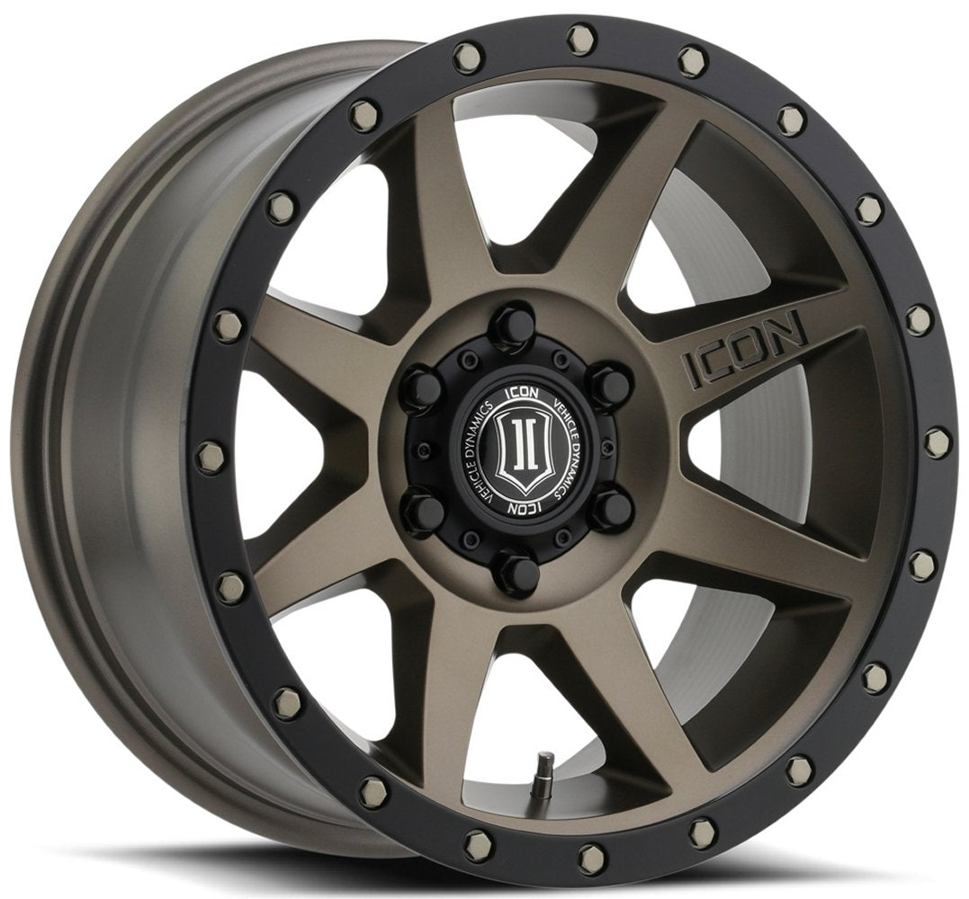 (Special Pricing) 18x9 ICON Rebound Bronze (6 Lug) 6x5.5/139.7 25mm - Flex Offroad
