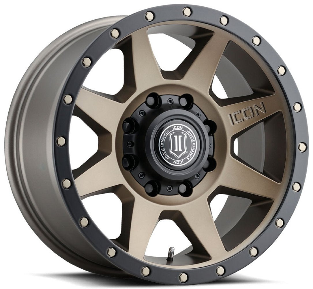 (Special Pricing) 20x9 ICON Rebound Bronze (8 Lug) 8x6.5/165 12mm - Flex Offroad