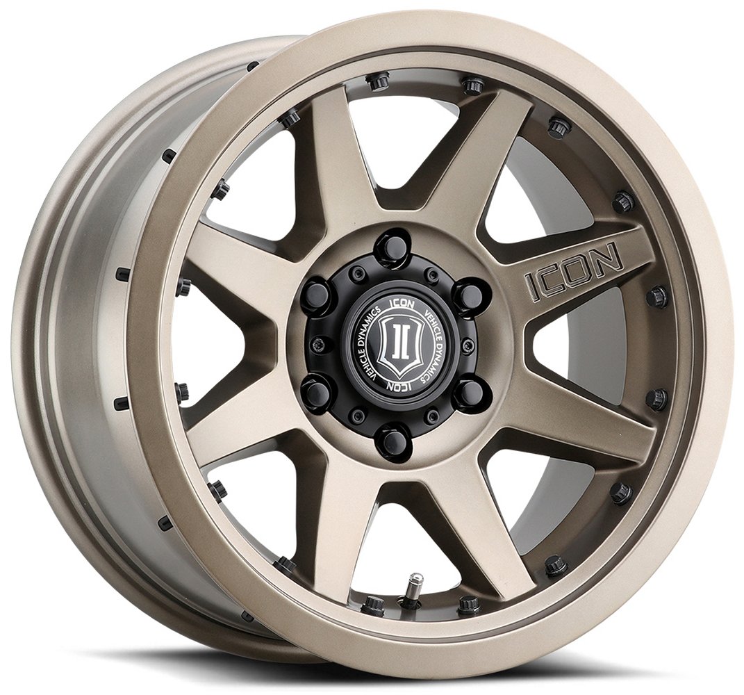 (Special Pricing) 17x8.5 ICON Rebound Pro Bronze 6x5.5/139.7 0mm - Flex Offroad