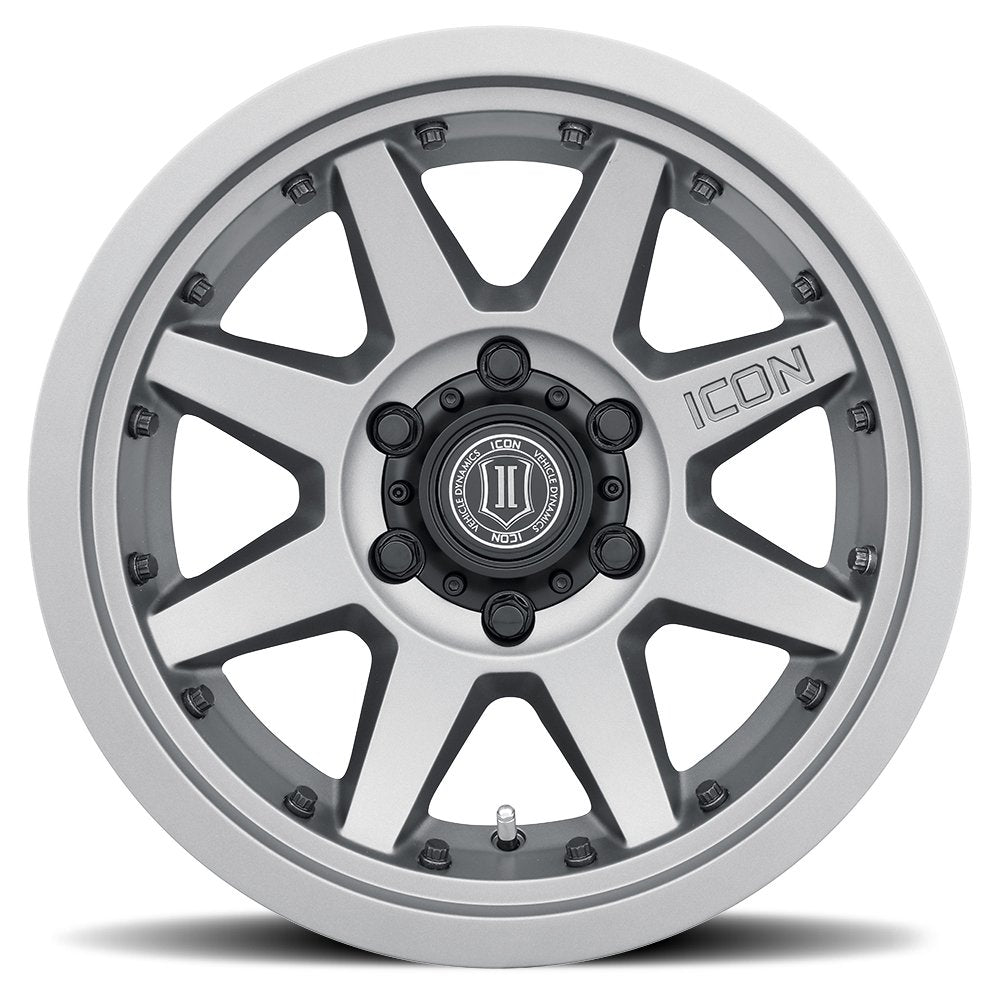(Special Pricing) 17x8.5 ICON Rebound Pro Titanium 6x5.5/139.7 0mm - Flex Offroad
