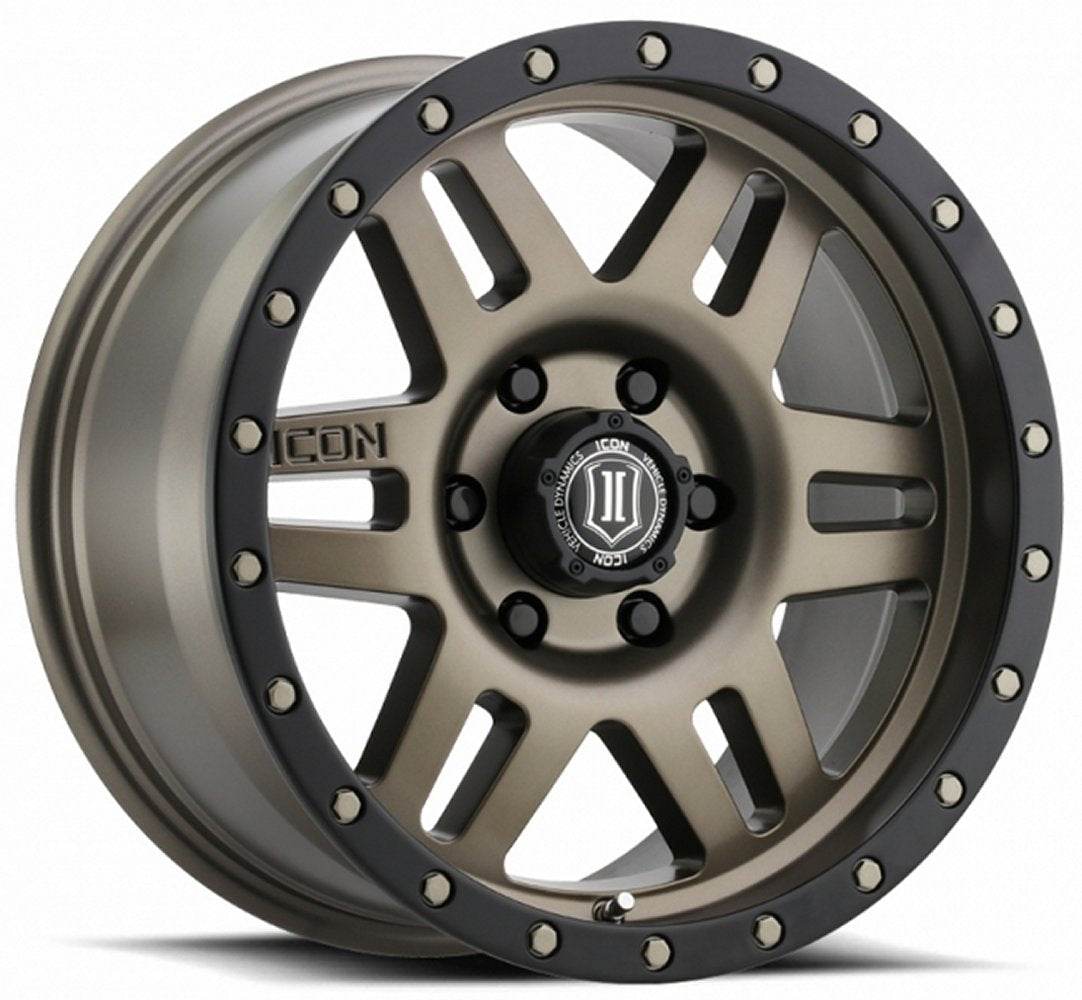 (Special Pricing) 17x8.5 ICON Six Speed Bronze (6 Lug) 6x5.5/139.7 0mm - Flex Offroad