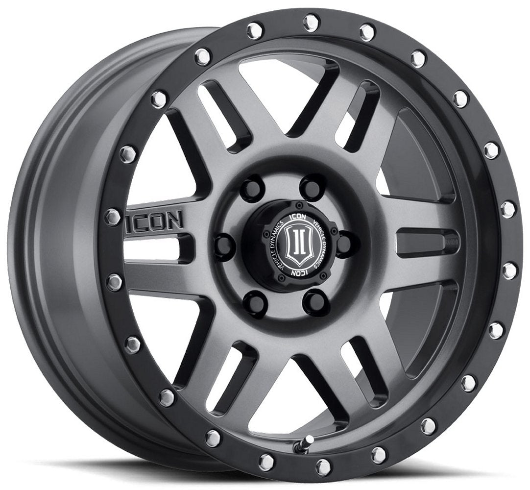 17x8.5 ICON Six Speed Gunmetal (6 Lug) 6x135 6mm