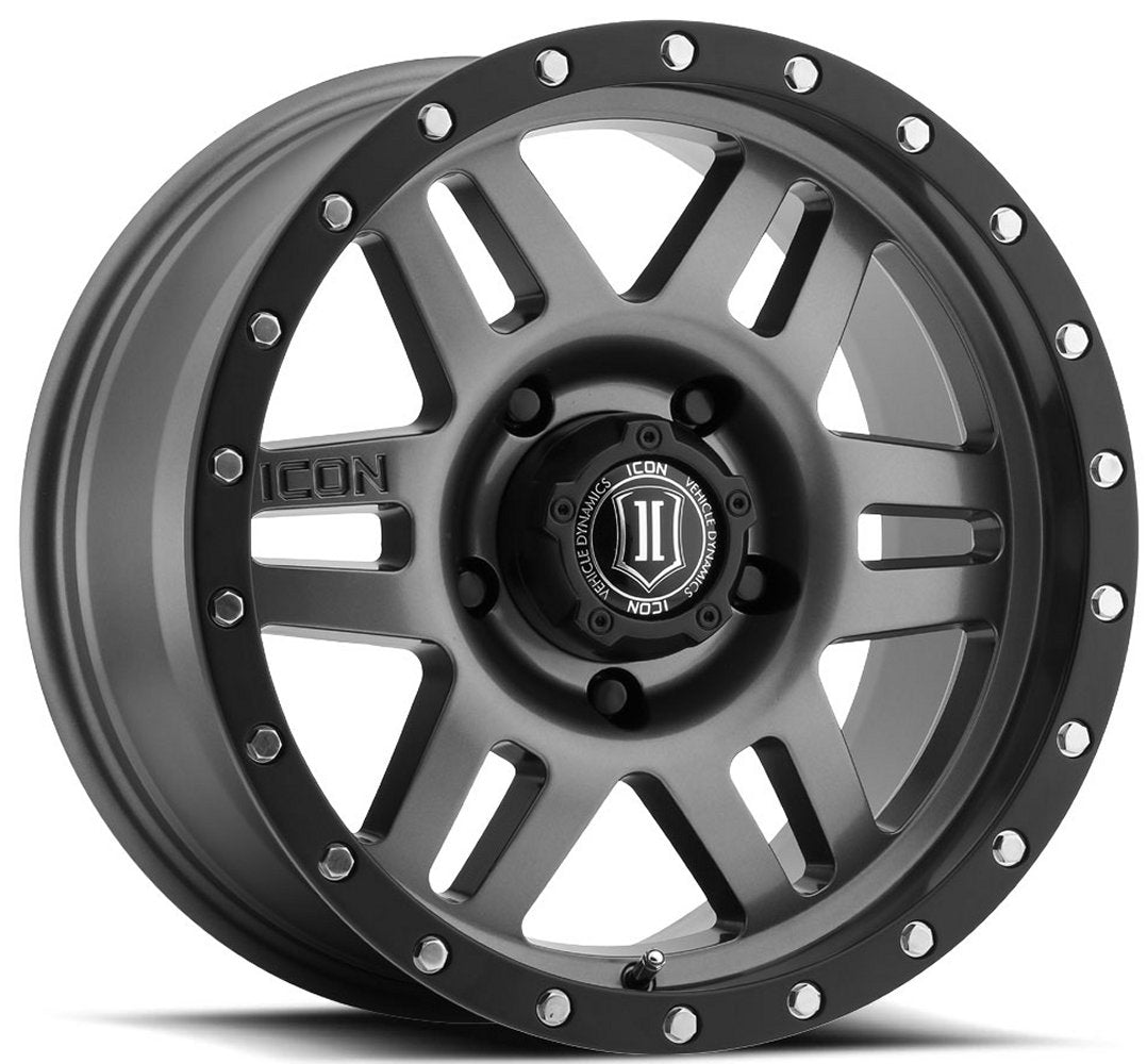 (Special Pricing) 17x8.5 ICON Six Speed Gunmetal (5 Lug) 5x150 25mm - Flex Offroad