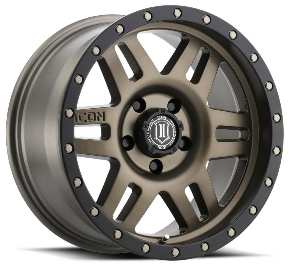 (Special Pricing) 17x8.5 ICON Six Speed Bronze (6 Lug) 6x135 6mm - Flex Offroad