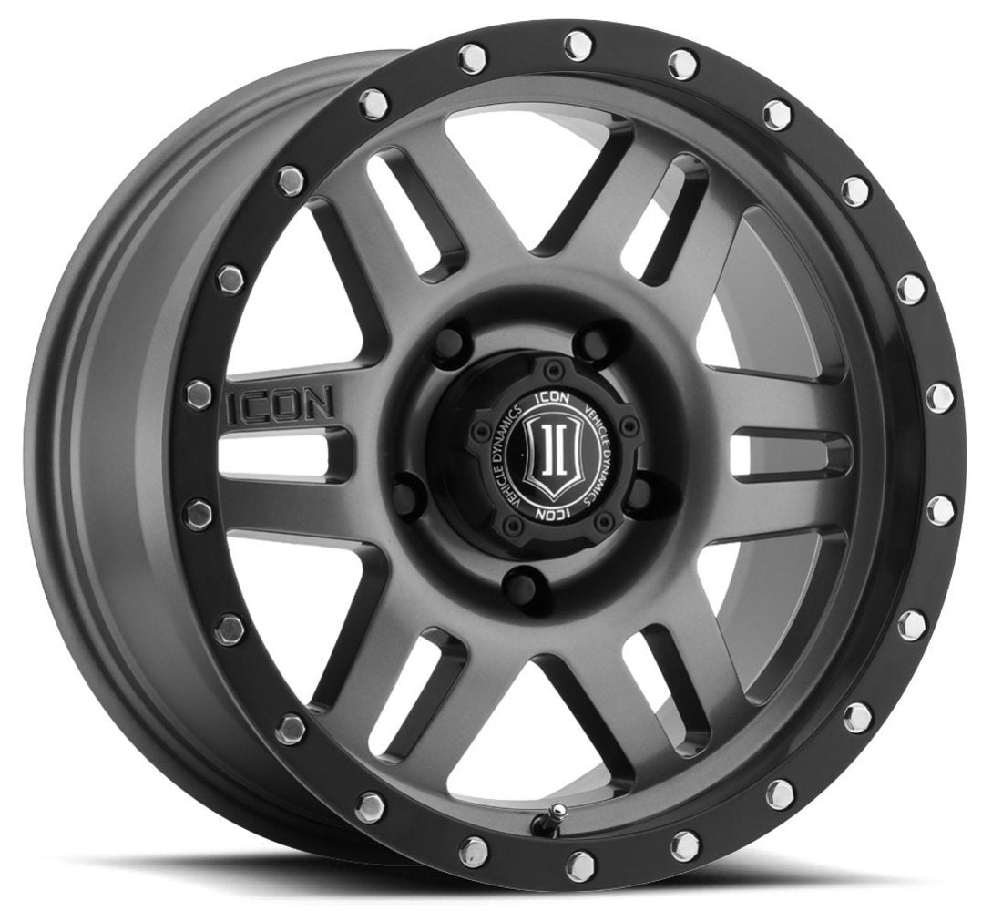 17x8.5 ICON Six Speed Gunmetal (6 Lug) 6x135 6mm