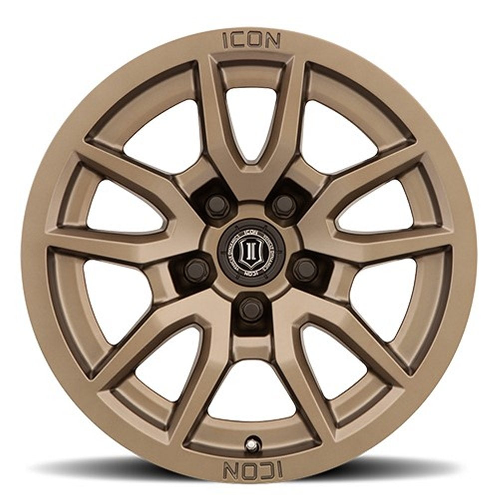 (Special Pricing) 17x8.5 ICON Vector 5 Bronze 5x150 25mm - Flex Offroad