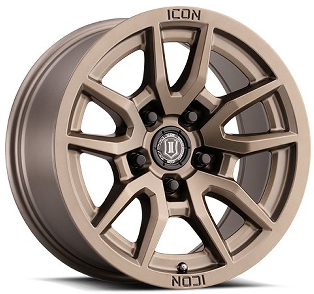 (Special Pricing) 17x8.5 ICON Vector 5 Bronze 5x150 25mm - Flex Offroad