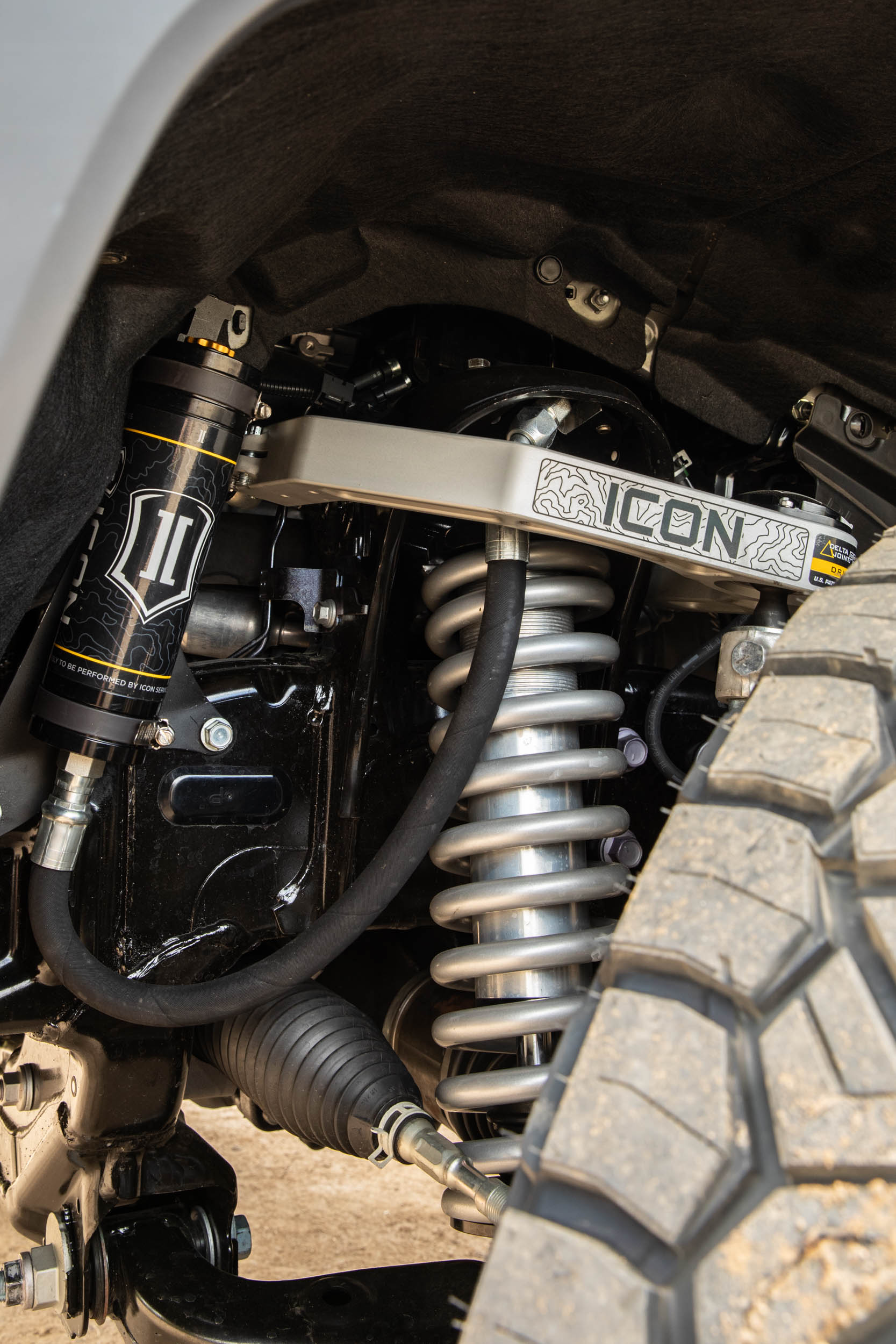 ICON 2024-2025 Toyota Tacoma 1.25-3" Lift, Stage 4 Suspension System, Billet k53294