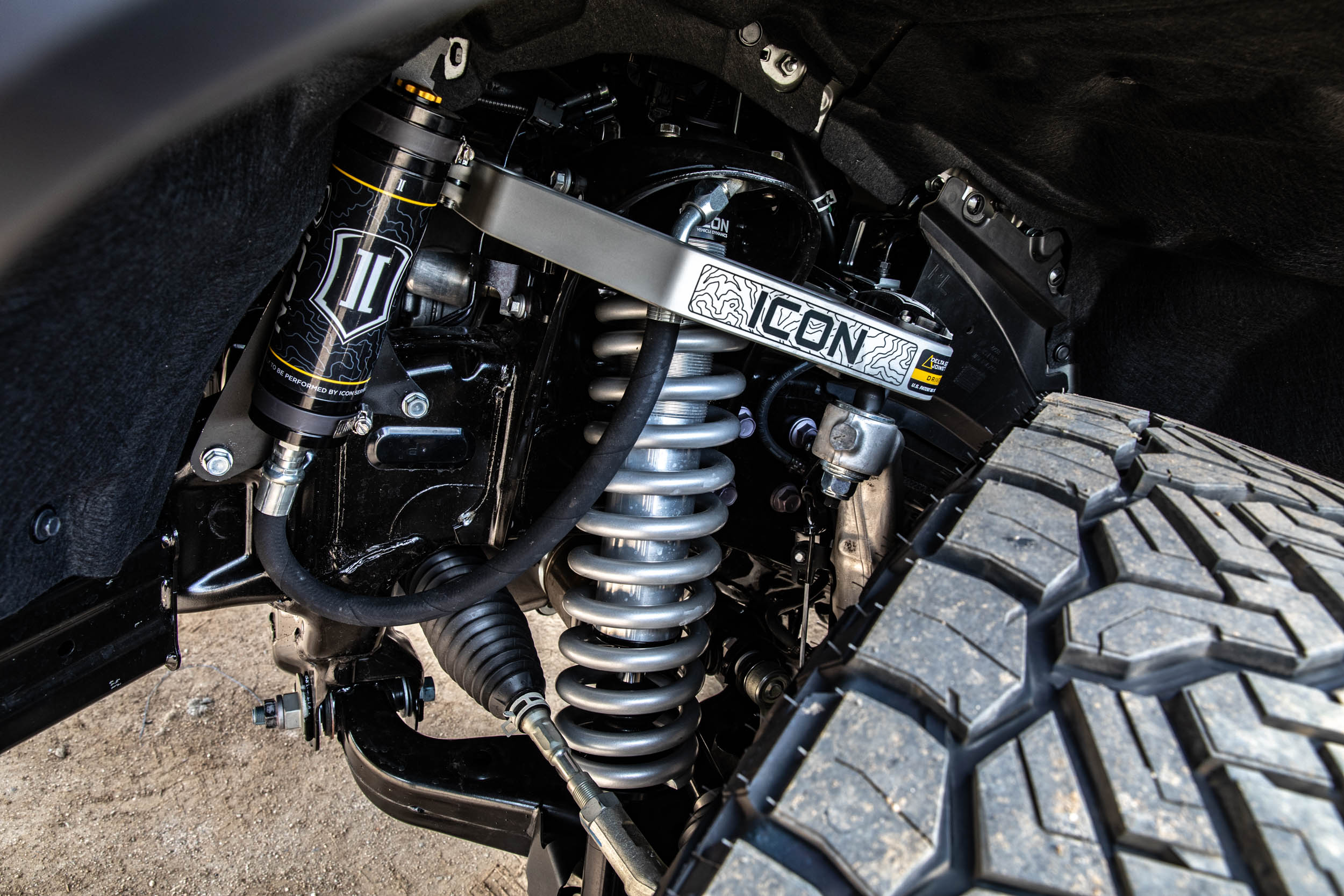 ICON 2024-2025 Toyota Tacoma/2024 Toyota Land Cruiser 250 Series/2024 Lexus GX550, Front, Billet Upper Control Arms w/ Delta Joint Pro 58552dj