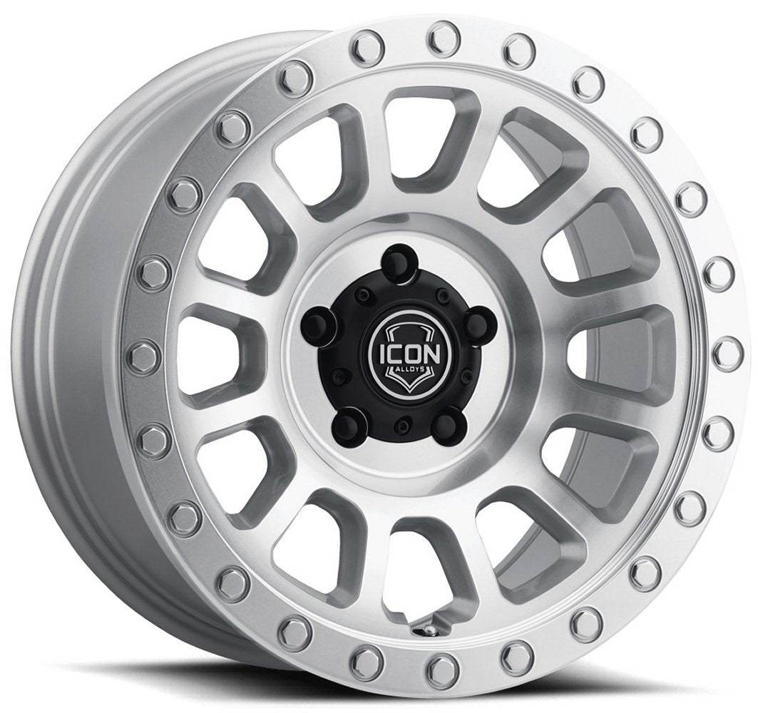 18x9 ICON Hulse Silver Machined 5x5/127 -12mm