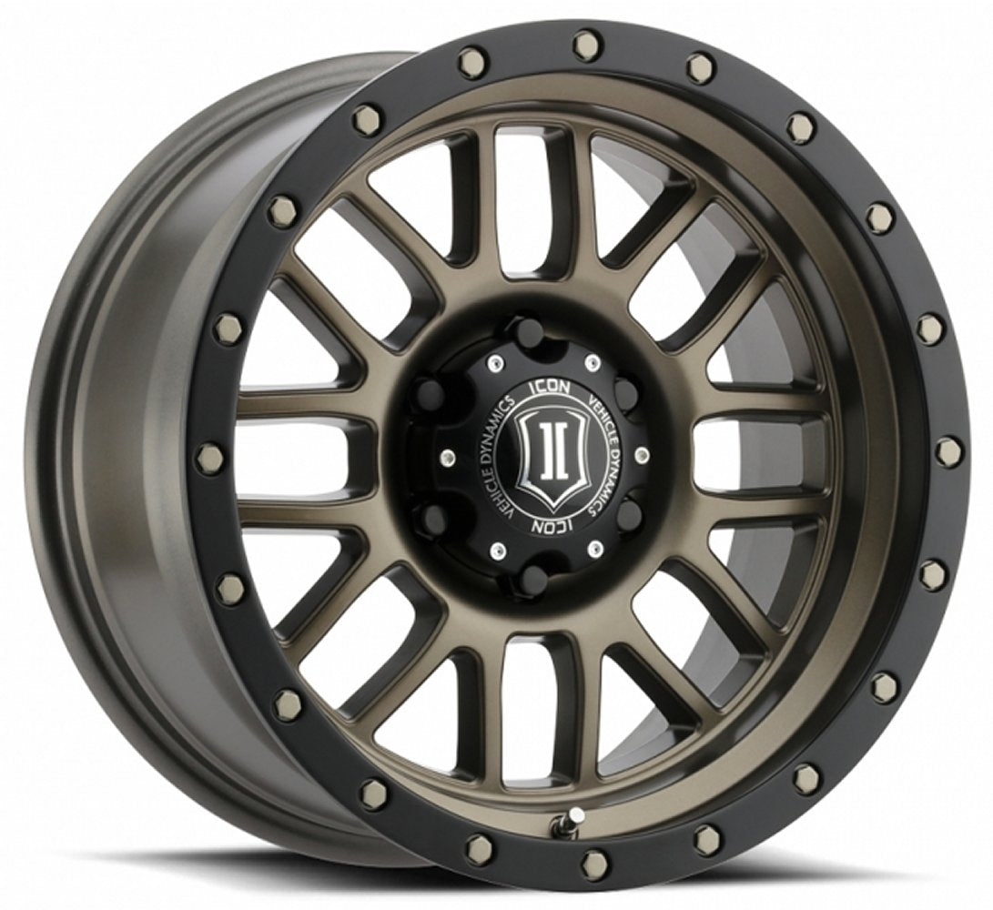 (Special Pricing) 17x8.5 ICON Alpha Bronze 5x5/127 0mm - Flex Offroad