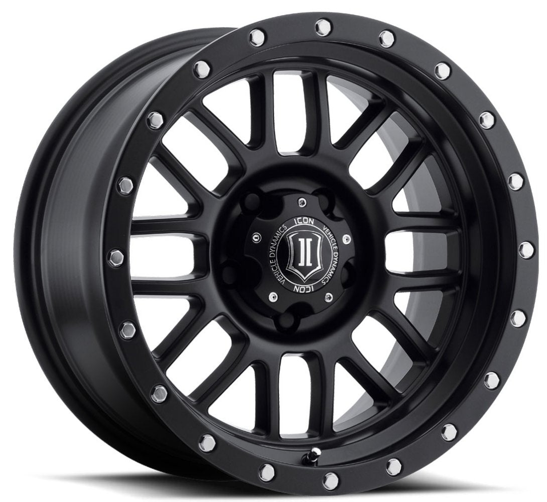 (Special Pricing) 20x9 ICON Alpha Satin Black 5x150 16mm - Flex Offroad