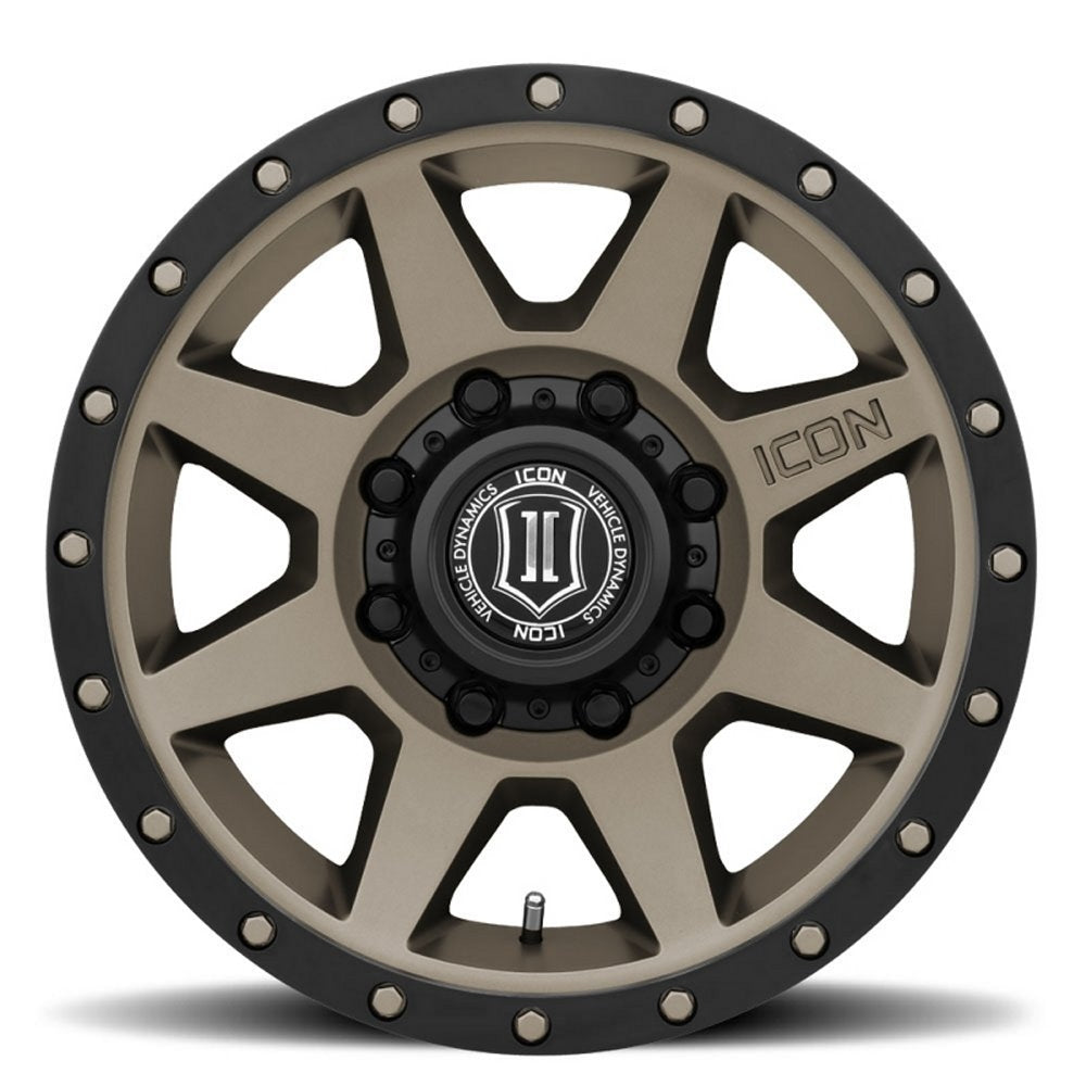 (Special Pricing) 18x9 ICON Rebound HD Bronze (8 Lug) 8x170 6mm - Flex Offroad