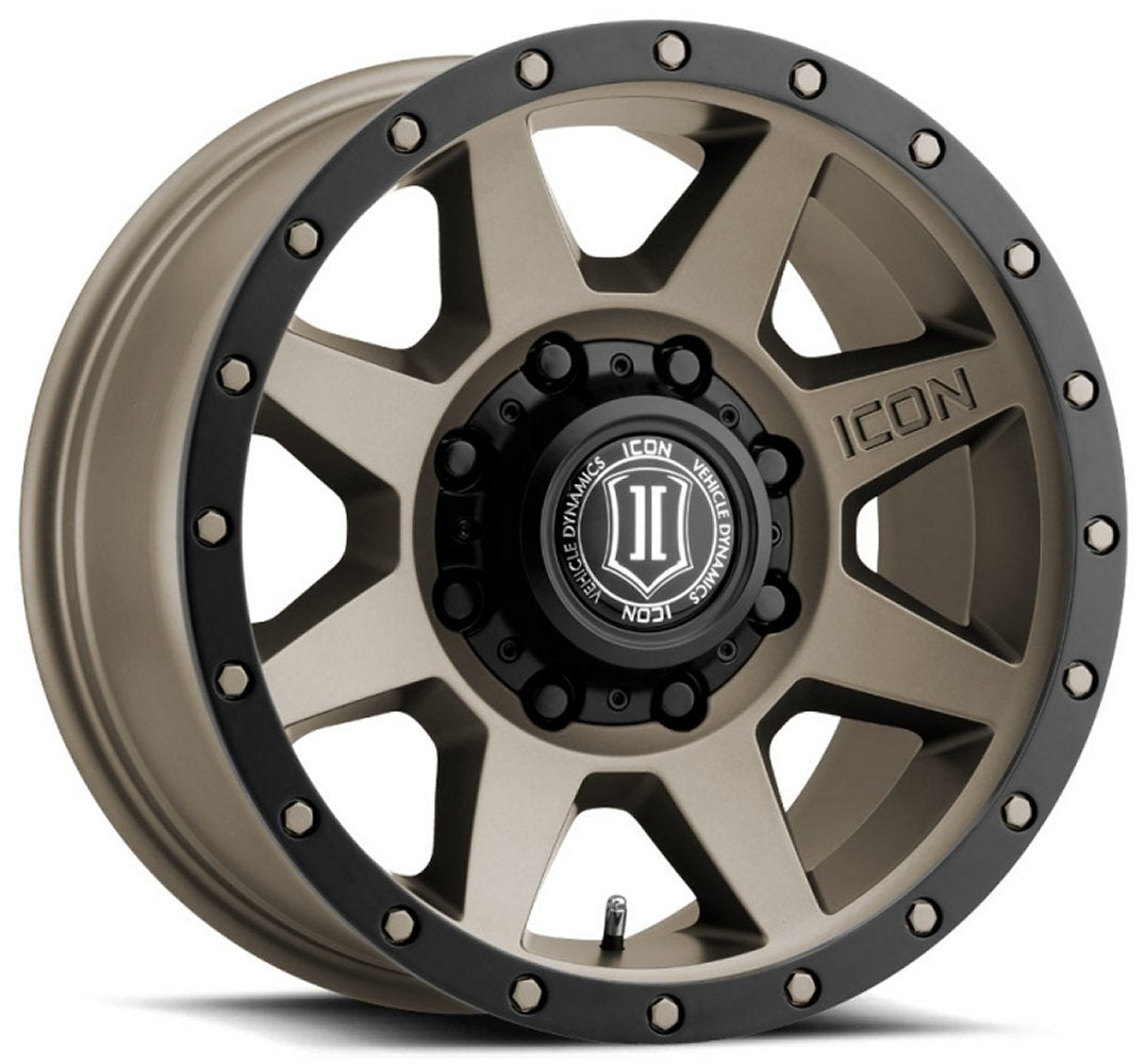 (Special Pricing) 18x9 ICON Rebound HD Bronze (8 Lug) 8x180 12mm - Flex Offroad