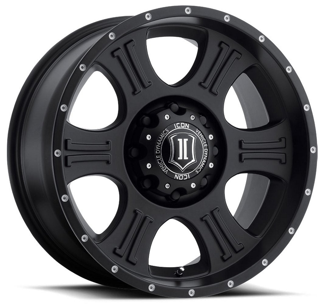 (Special Pricing) 20x9 ICON Shield Satin Black (8 Lug) 8x170 0mm - Flex Offroad