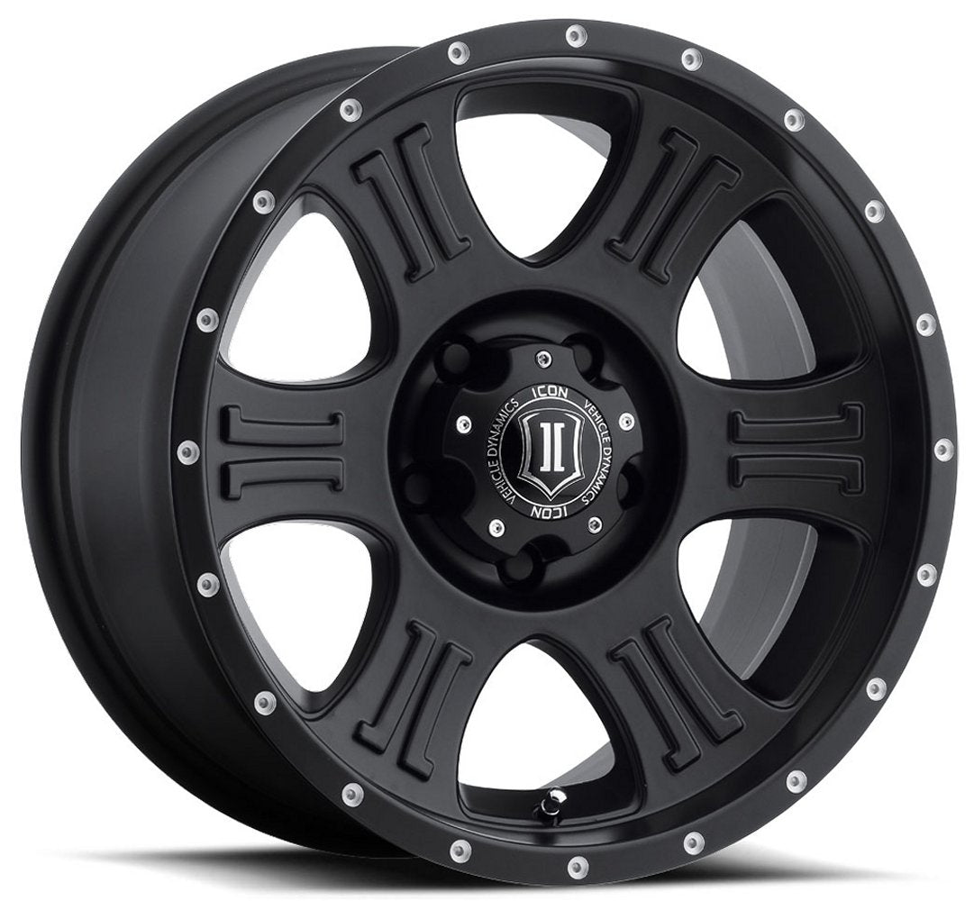 (Special Pricing) 20x9 ICON Shield Satin Black (8 Lug) 8x170 0mm - Flex Offroad