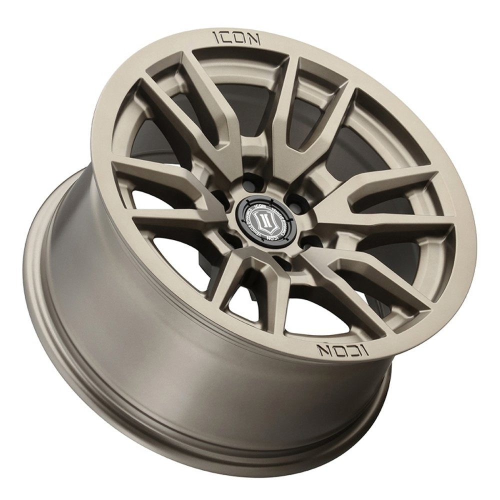 (Special Pricing) 17x8.5 ICON Vector 6 Bronze 6x120 0mm - Flex Offroad